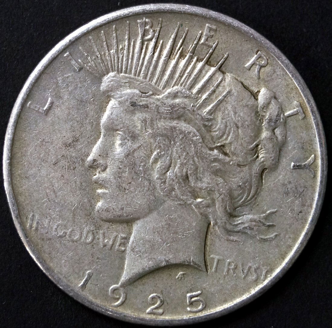 LOT (20) ASSORTED PEACE SILVER DOLLAR COINS (1 of 1)