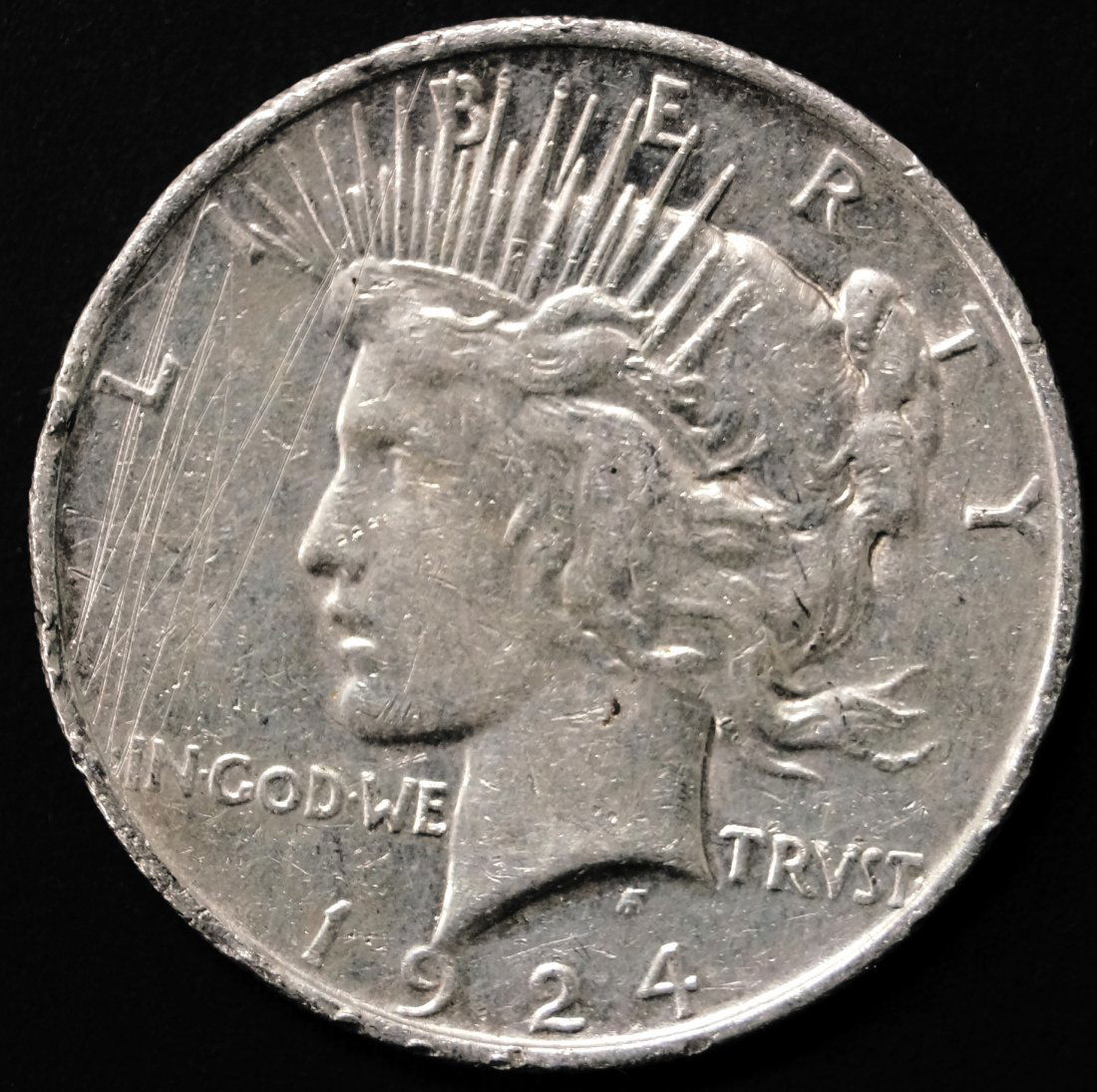 LOT (20) ASSORTED PEACE SILVER DOLLAR COINS (1 of 1)