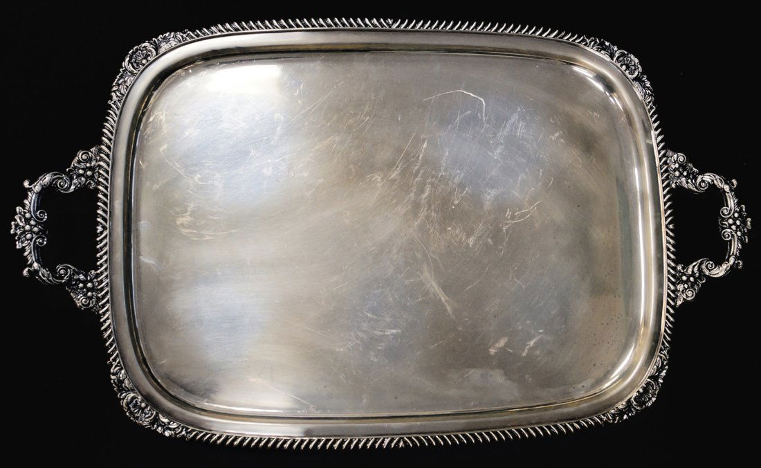 INTERNATIONAL STERLING TRAY, #WW 316. LENGTH 22"; 152.0 (1 of 4)
