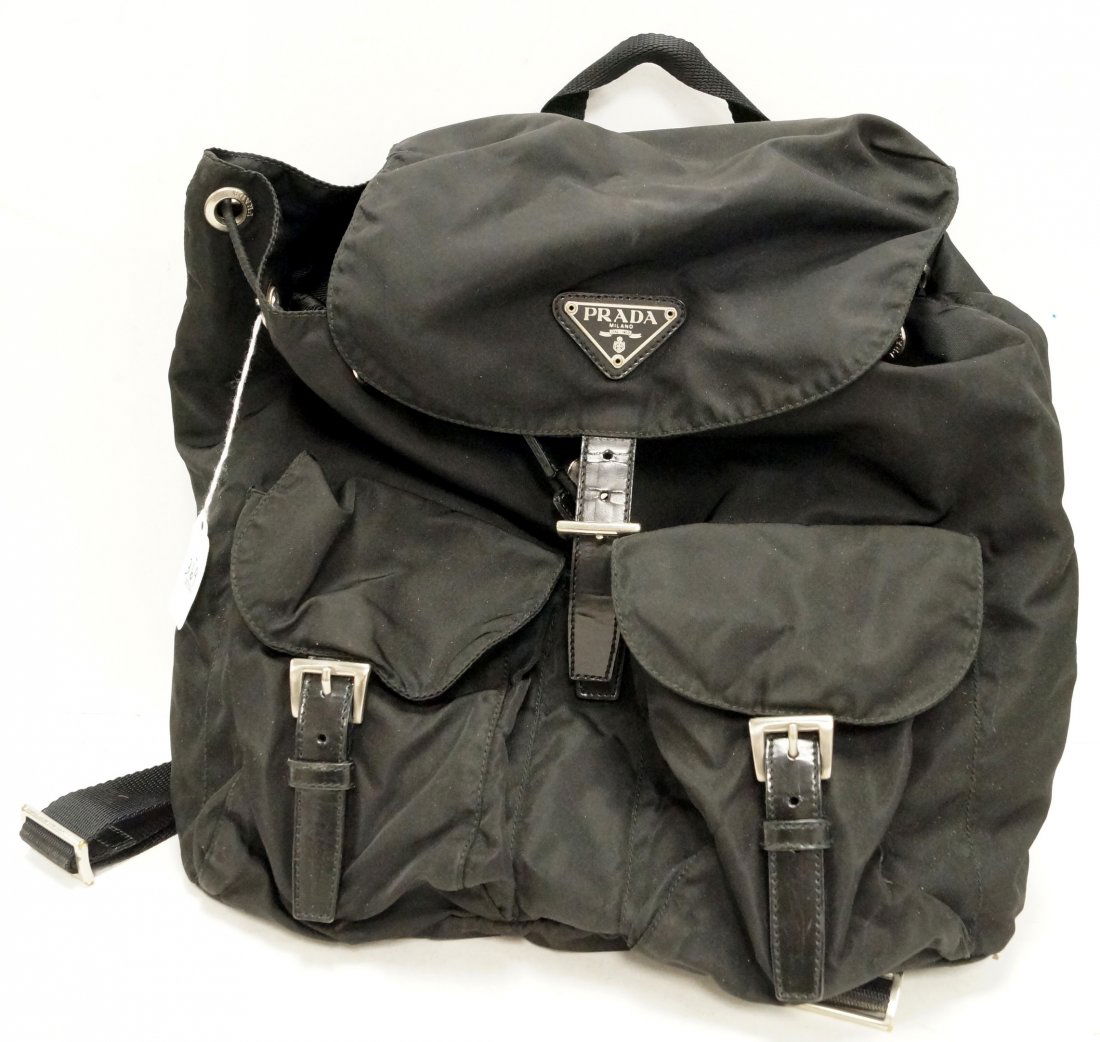 PRADA BLACK NYLON BACKPACK #59 #025930 (1 of 1)