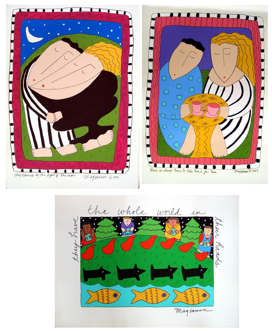 SANDRA MAS AMEN (AMERICAN 20TH CENTURY), LOT (3) HAND (1 of 1)