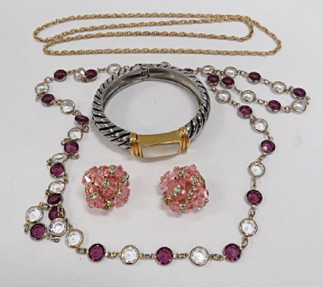 LOT ASSORTED COSTUME JEWELRY INCLUDING STAINLESS AND (1 of 2)