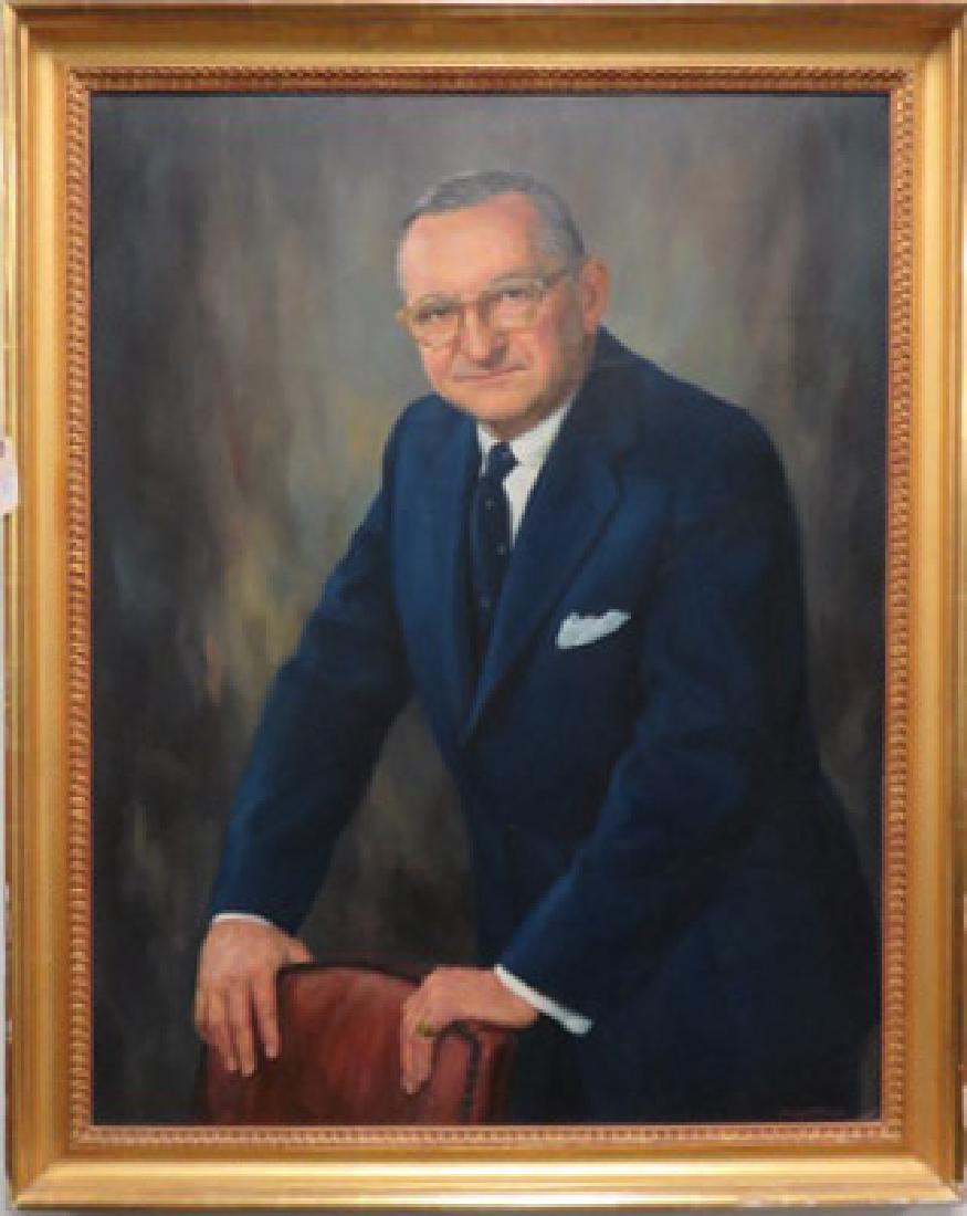 AMERICAN SCHOOL (20TH CENTURY), OIL ON CANVAS, PORTRAIT (1 of 2)