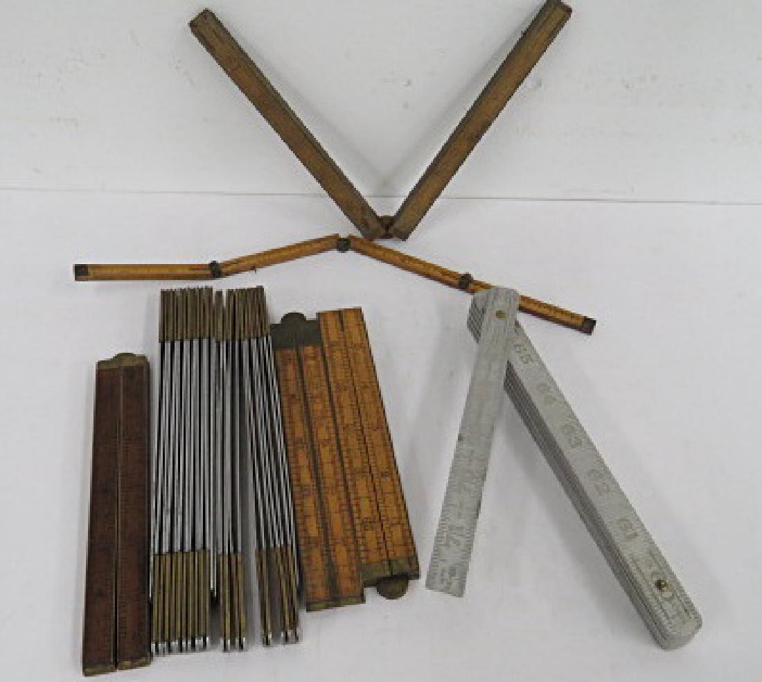 LOT (8) ASSORTED FOLDING RULERS INCLUDING STANLEY (1 of 3)