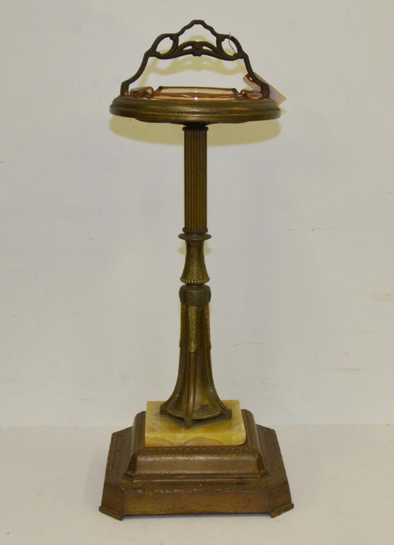 ART DECO SMOKING STAND. HEIGHT 30"; WIDTH 13" (1 of 3)