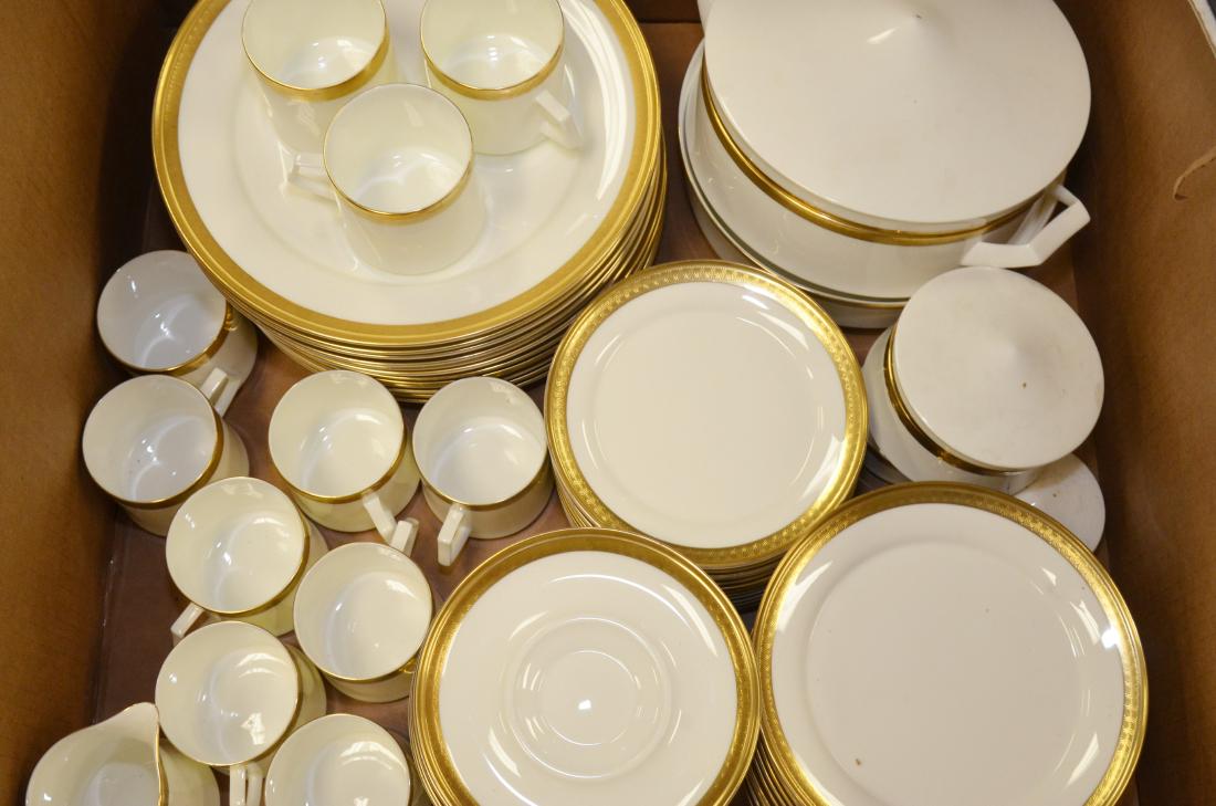 PARTIAL SET MIKASA VANDERBILT PATTERN GILT EDGE (1 of 3)