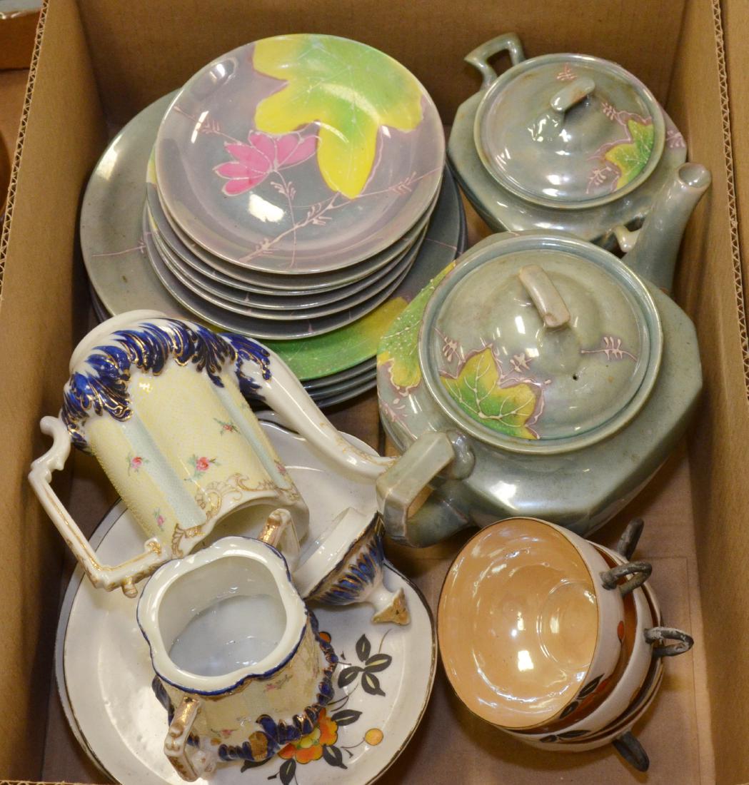 LOT VINTAGE JAPANESE PORCELAIN INCLUDING LUSTER WARE (1 of 5)