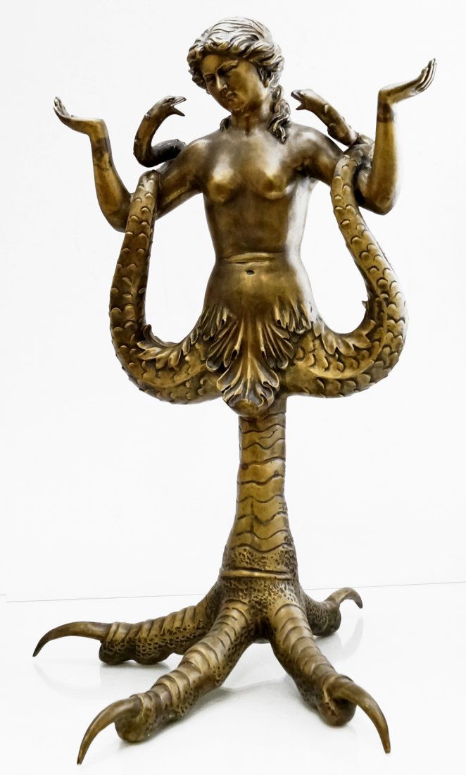 ITALIAN SCHOOL (20TH CENTURY), BRONZE SIREN REPLICA OF (1 of 2)