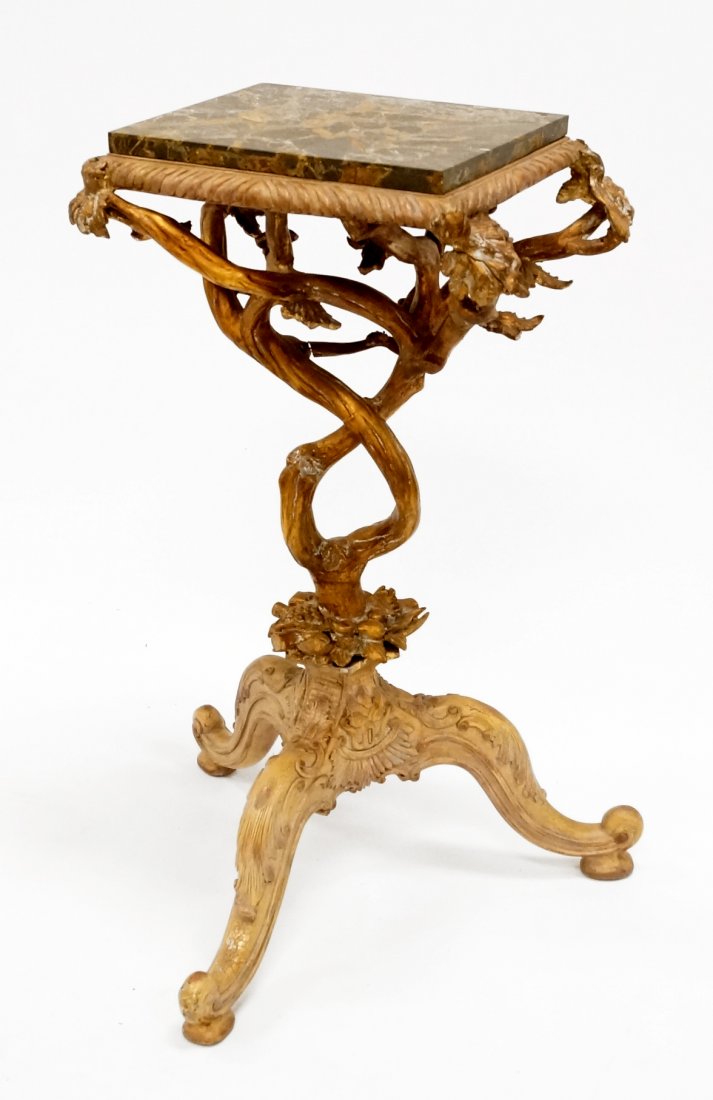 FRENCH NEO CLASSICAL MARBLE-TOP STAND (1 of 5)