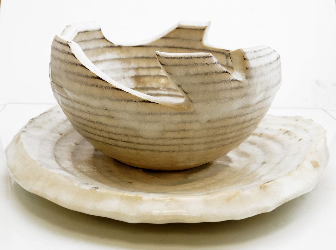 LOT (2) MID-CENTURY MODERN ART POTTERY INCLUDING (1 of 3)