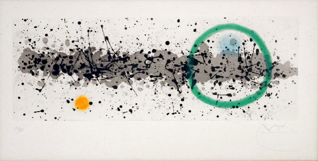 JOAN MIRO (SPAIN/FRENCH 1893-1983), AQUATINT WITH (1 of 2)