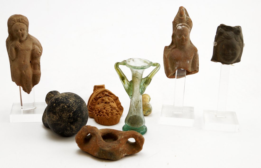 LOT ASSORTED ANTIQUITIES INCLUDING ROMAN, MIDDLE AND (1 of 2)