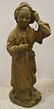JAPANESE CARVED STONE GARDEN FIGURE OF A FARMER. HEIGHT
