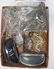 BOX LOT ASSORTED COSTUME JEWELRY FINDINGS AND (2) PAIR
