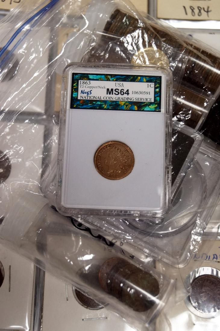 LOT APPROXIMATELY (270) ASSORTED INDIAN HEAD CENT COINS (1 of 1)