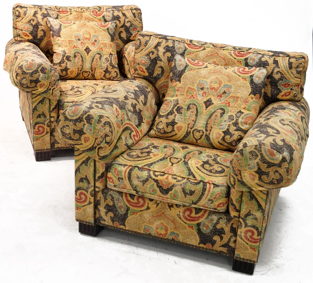 PAIR RALPH LAUREN CUSTOM OVER SIZE UPHOLSTERED (1 of 1)