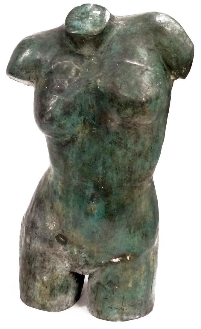 AMERICAN SCHOOL (20TH CENTURY), PATINATED BRONZE FEMALE (1 of 2)