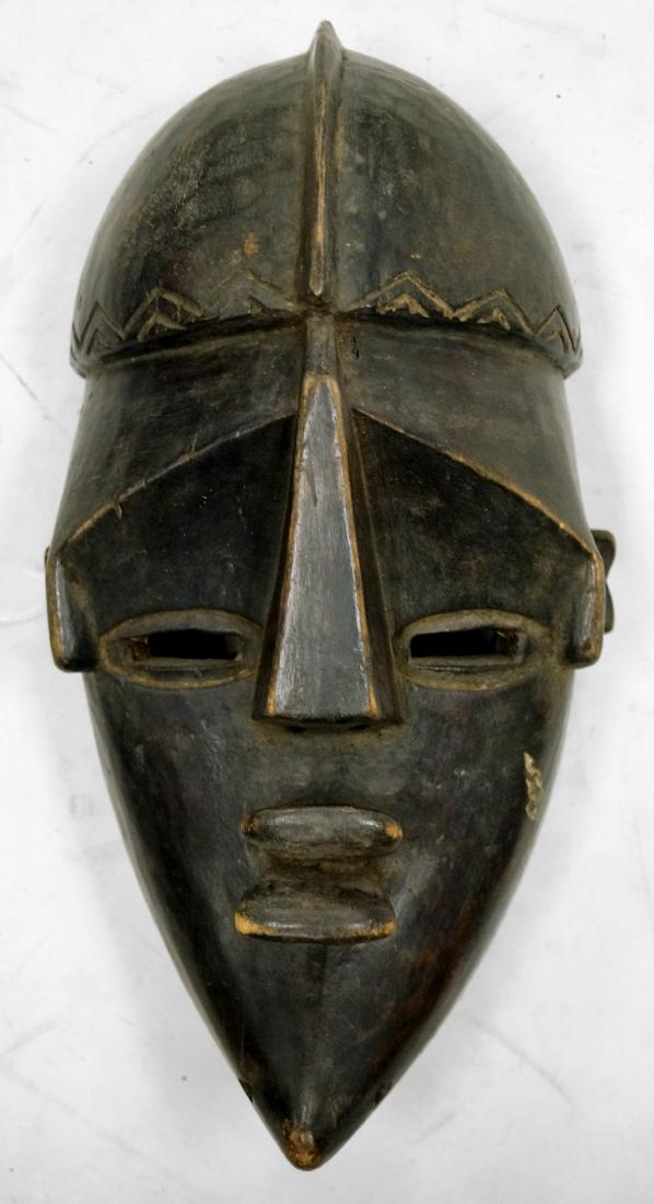 LWA IWA, CONGO, CARVED RITUAL MASK. HEIGHT 16 1/2" (1 of 1)