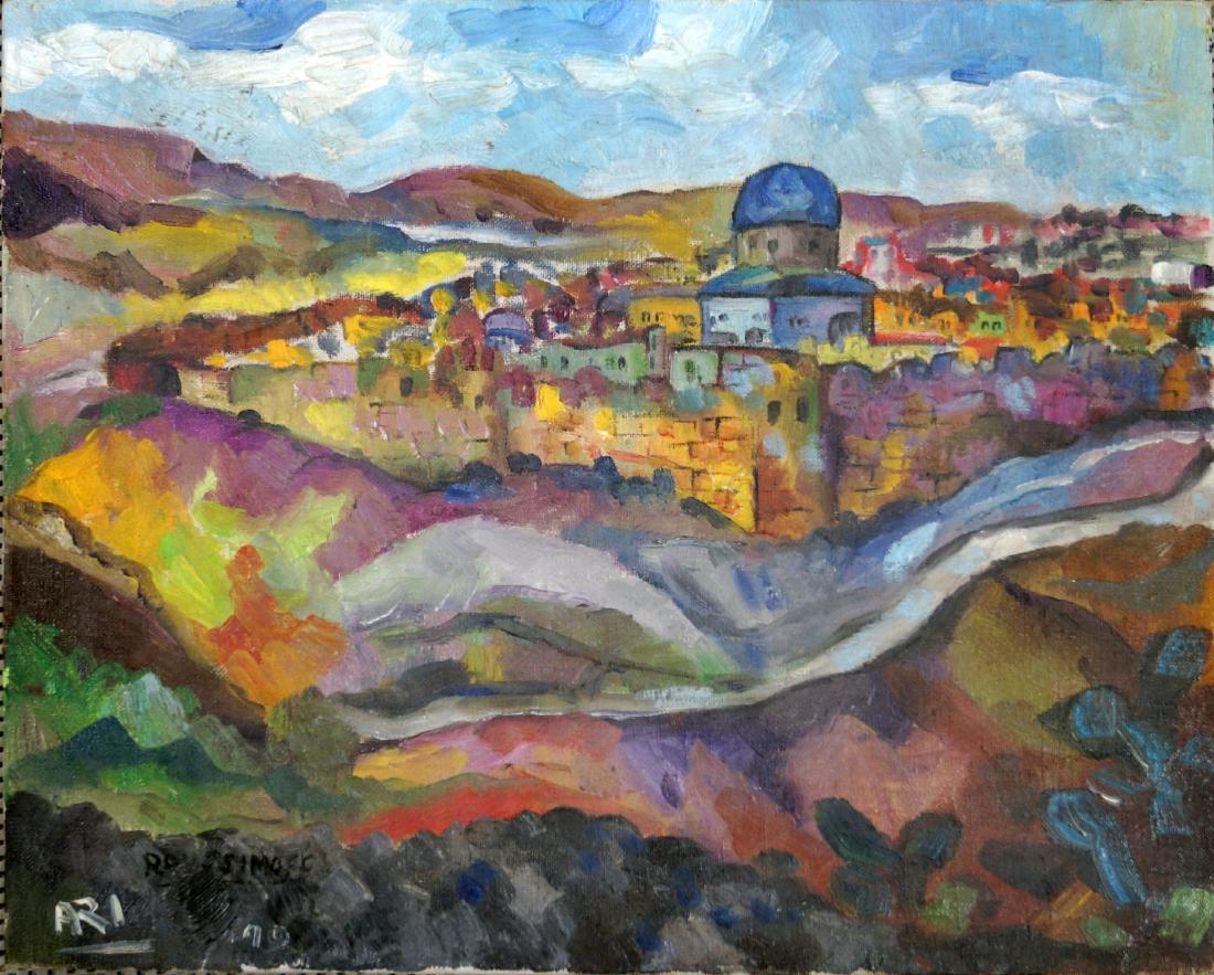 ARI ROUSSIMOFF (RUSSIAN/AMERICAN 20TH CENTURY), OIL ON (1 of 3)