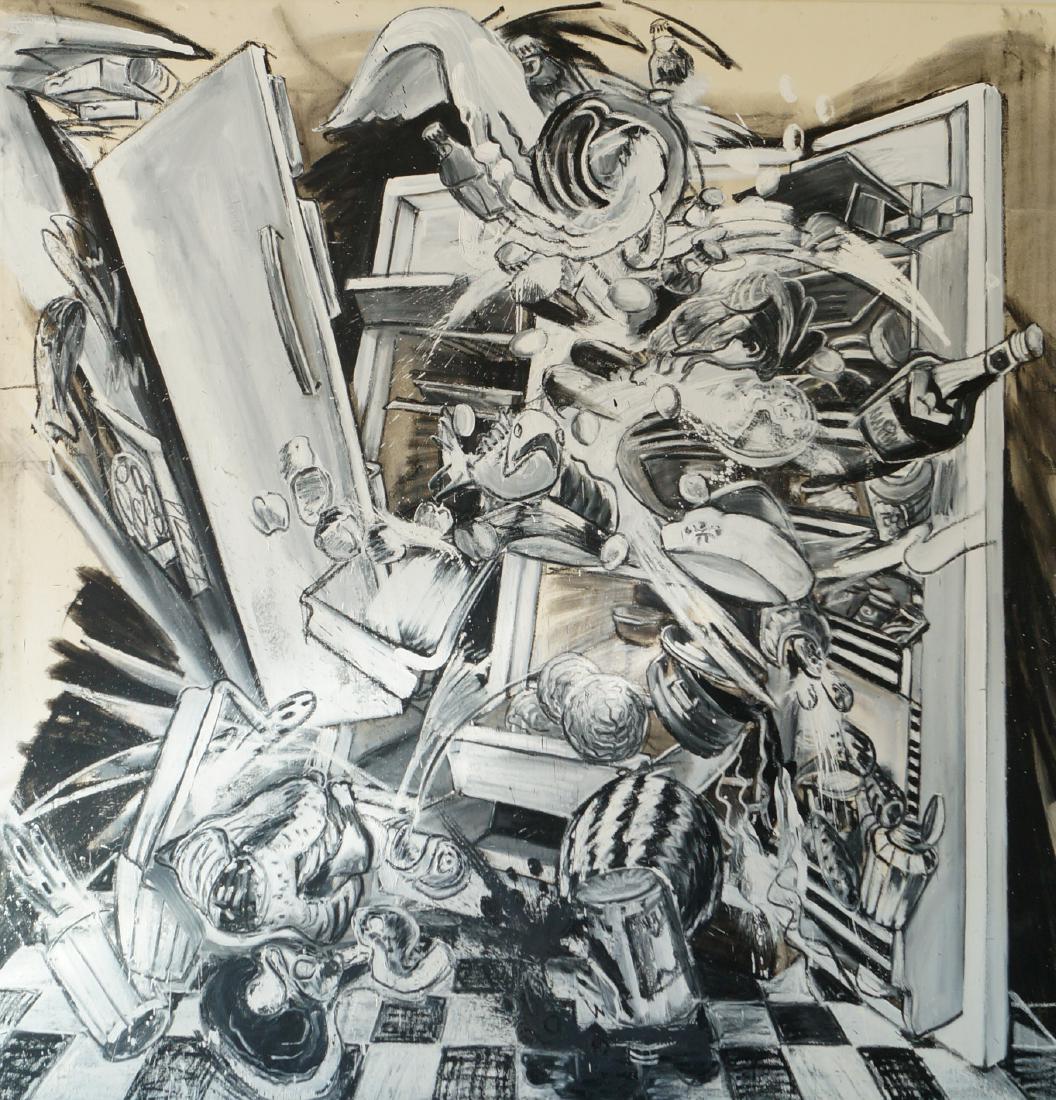 MIKE GLIER (AMERICAN, 20TH CENTURY), OIL ON CANVAS, (1 of 3)