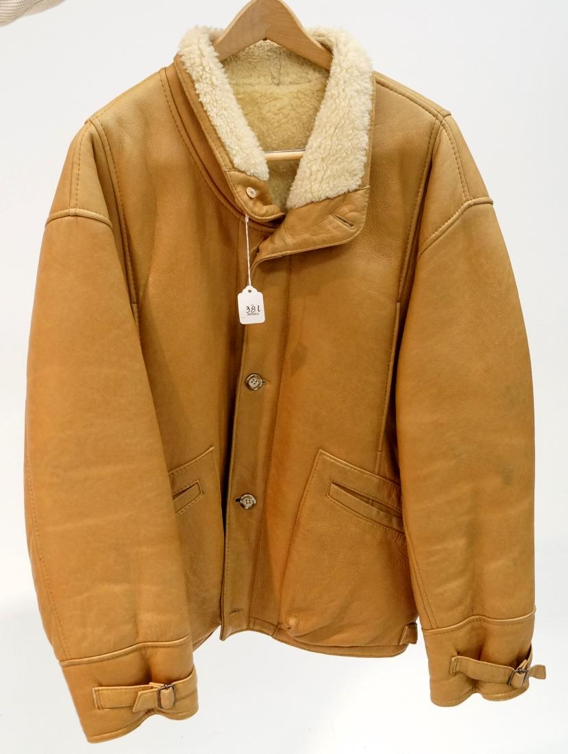 JEAN LOUPIAC (FRANCE) MENS LEATHER/SHEARLING BOMBER (1 of 1)