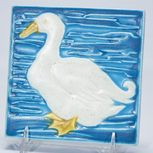 Rookwood "Duck" trivet, 1925, 3201, 5 5/8"