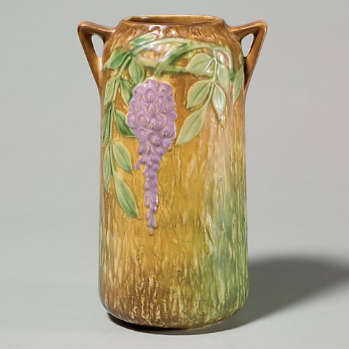 Roseville Wisteria vase, shape 639-10"