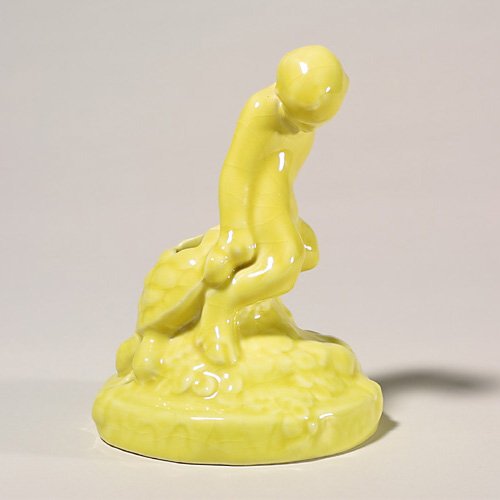 Rookwood turtle boy flower frog, 1921,