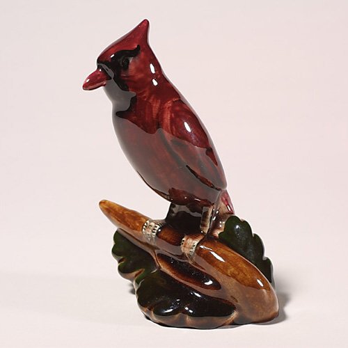 Rookwood decorated bird figurine, Sacks