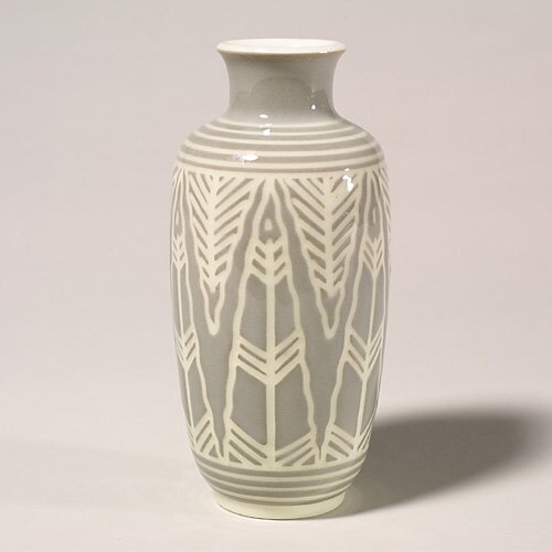 Rookwood Dec Porcelain, geometric, Menz