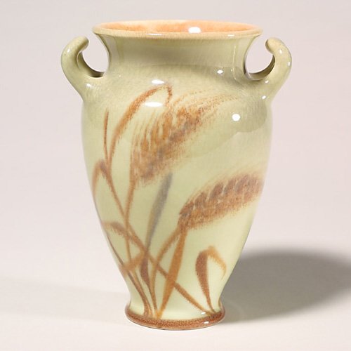 Rookwood high glaze vase, wheat, MHM, 1