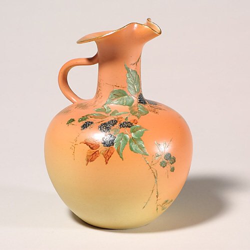 Rookwood Dull Finish ewer, berries,Spra