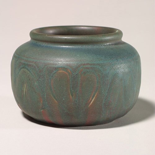 Rookwood Incised Mat vase, Hentschel, 1