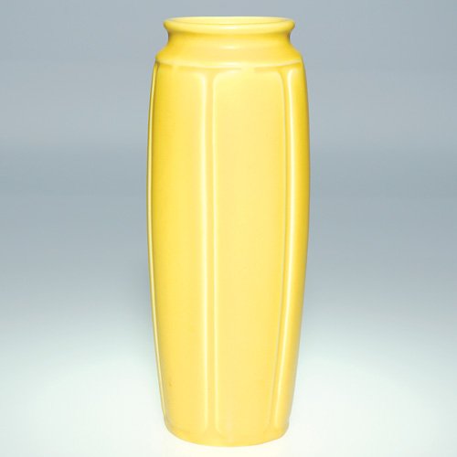 Rookwood yellow mat production vase, 9 1/4"