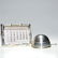 415: 2 Tiffany silver: Brandy warmer & frame calendar