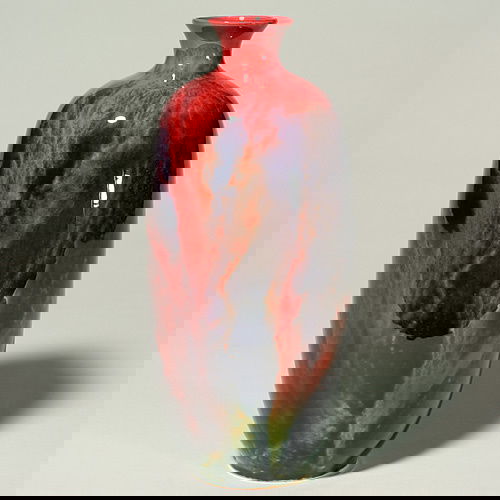 Royal Doulton Flambe'Veined vase, 1619, 10 3/4" Jun 04, 2005