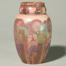 1325: Rookwood mat 9 3/8 vase, Epply, 1931 deco designs