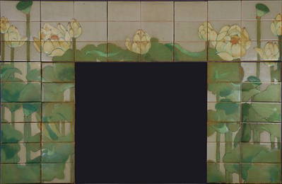 1220: Rookwood Faience surround, Toohey, ca 1903