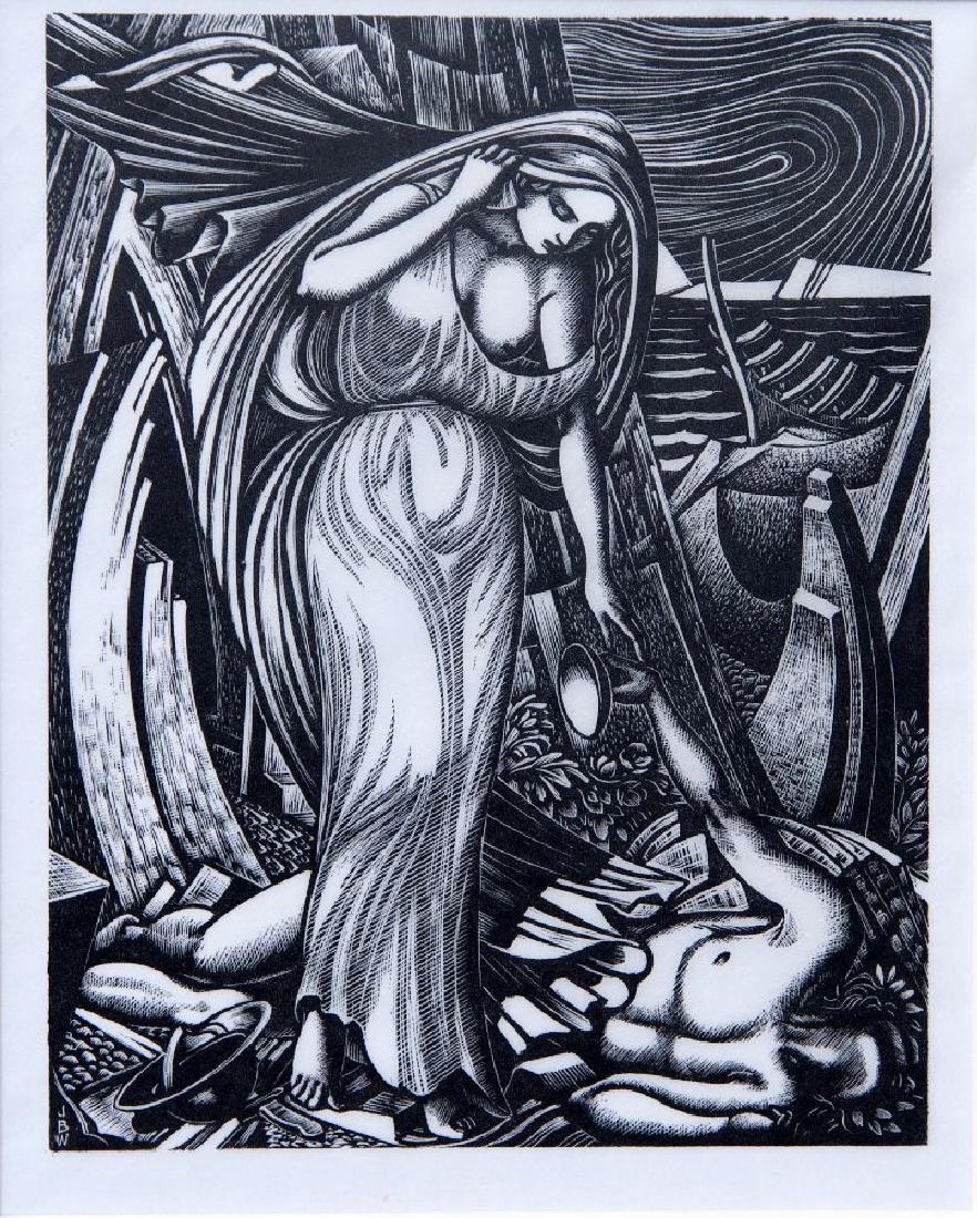 *John Buckland-Wright (British: *John Buckland-Wright (British, 1897-1954)FRONTISPIECE TO THE BOOK 'HYMN TO PROSERPINE' BY ALGERNON CHARLES SWINBURNEWood engraving, 1944, titled in pencil, with artist's stamp, the edition was 350, p