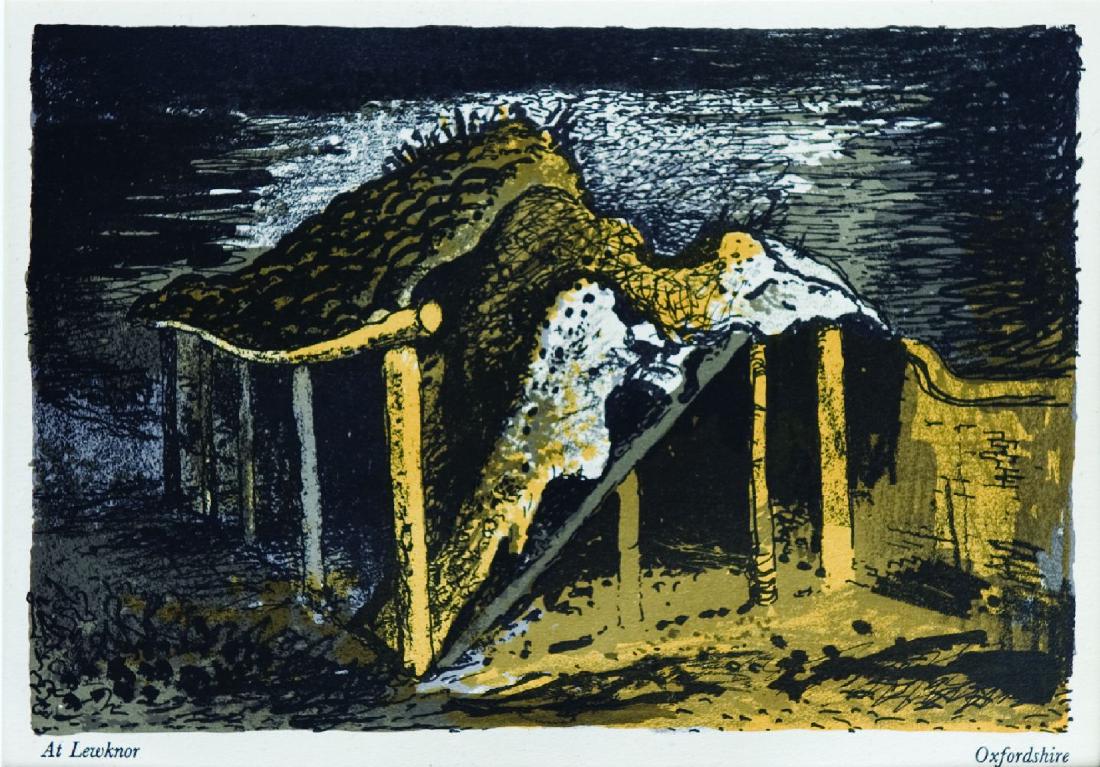 *John Piper (British: *John Piper (British, 1903-1992)FROM THE BOOK 'ENGLISH, SCOTTISH AND WELSH LANDSCAPES'Eleven lithographs printed in colours, 1944, printed by Curwen Press, published by Frederick Muller, London, each