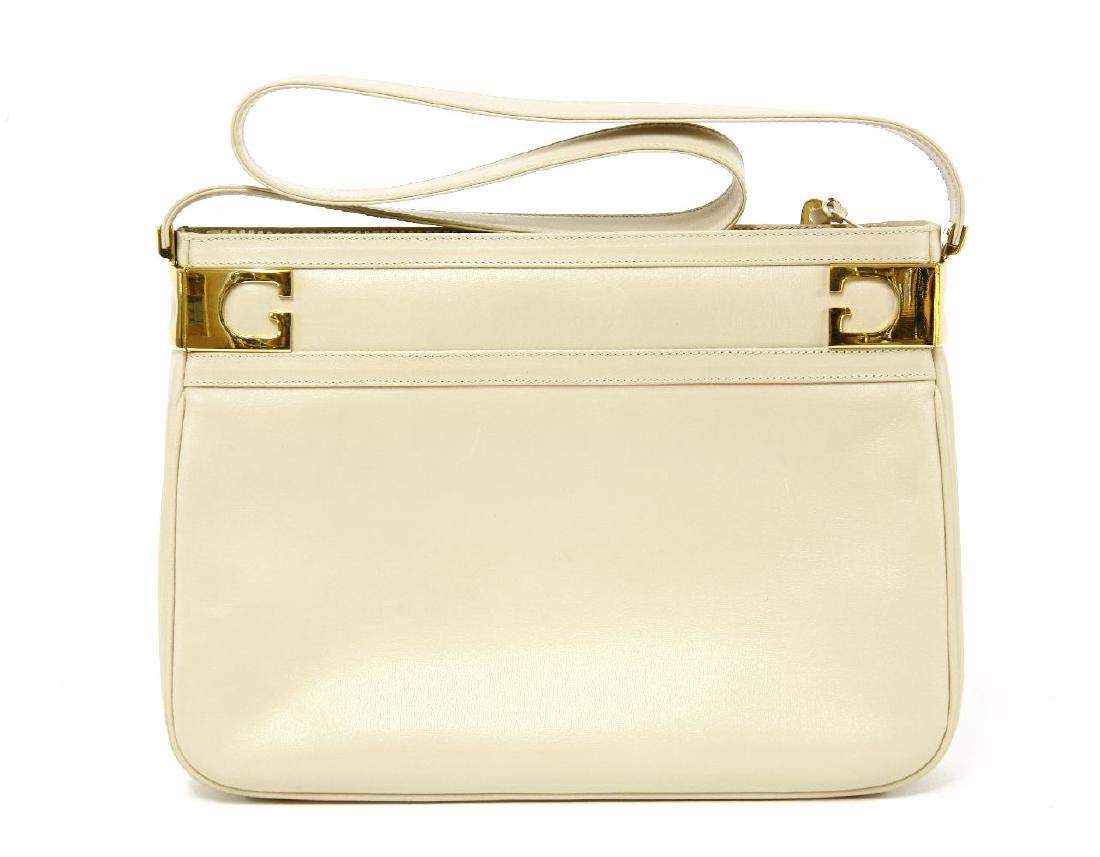 A Gucci vintage cream leather handbag (1 of 1)