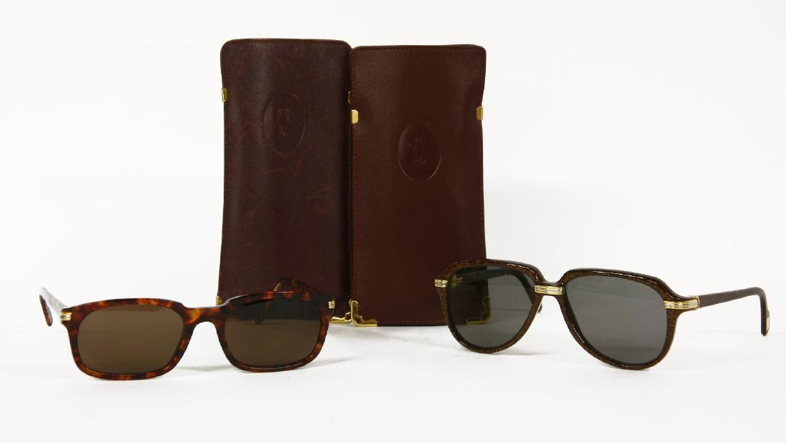 A pair of Cartier sunglasses (1 of 1)