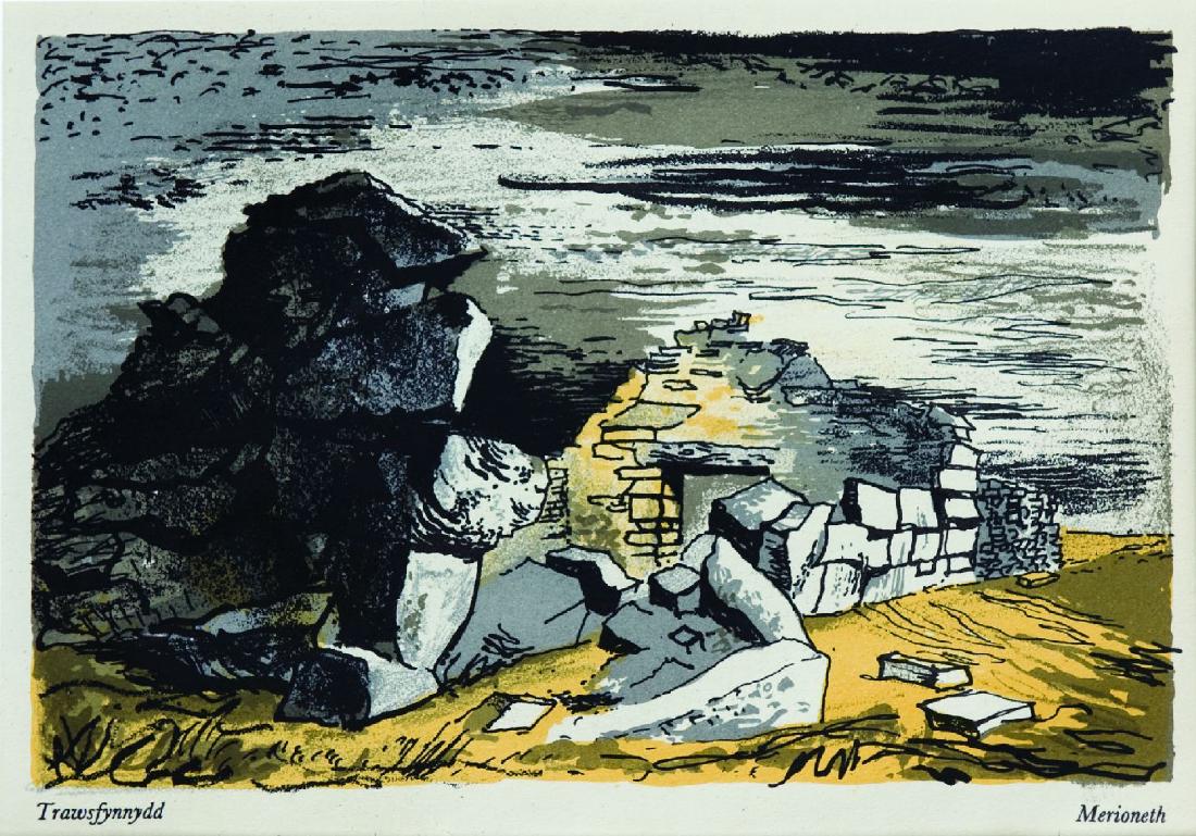 *John Piper (British: *John Piper (British, 1903-1992)FROM THE BOOK 'ENGLISH, SCOTTISH AND WELSH LANDSCAPES'Eleven lithographs printed in colours, 1944, printed by Curwen Press, published by Frederick Muller, London, each