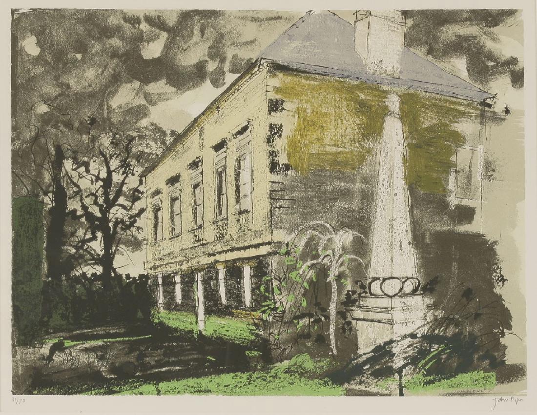 *John Piper (British: *John Piper (British, 1903-1992)ST HELEN'S HALL (Levinson 325)Screenprint in colours, 1981, signed and numbered 31/70 in pencil, printed by Kelpra Studio, London, published by Marlborough Fine Art, Lo