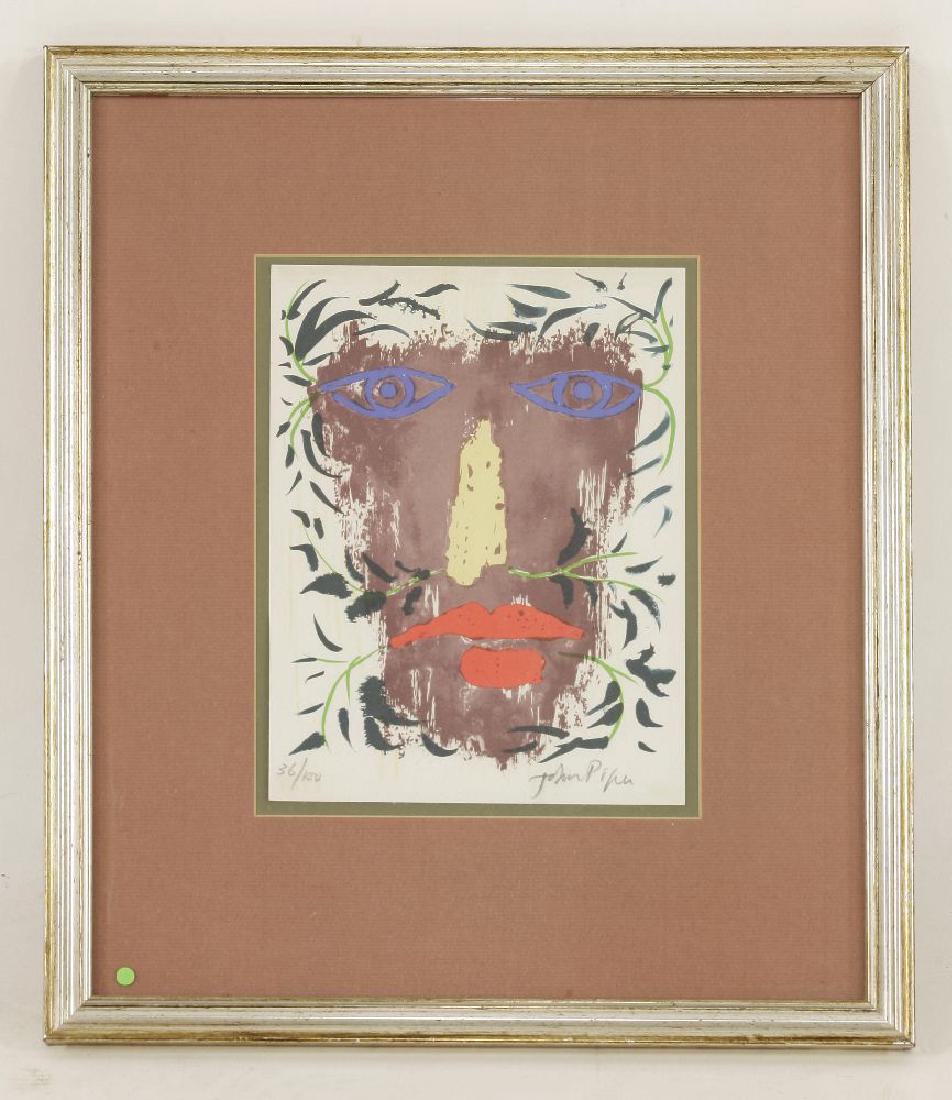 *John Piper (British: *John Piper (British, 1903-1992)FOLIATE HEAD (Levinson 315)Lithograph printed in colours, 1979, from 'John Piper' by Anthony West, signed and numbered 36/100 in pencil, printed at Curwen Studio, Londo