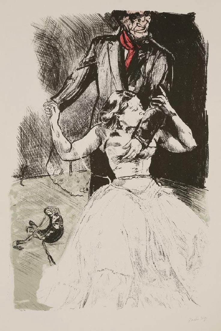 *Paula Rego (British/Portuguese: *Paula Rego (British/Portuguese, b.1935) BITING Lithograph printed in colours, 2002, signed in pencil, a proof aside from the edition of 35, from the series 'Jane Eyre - The Guardians', printed at the