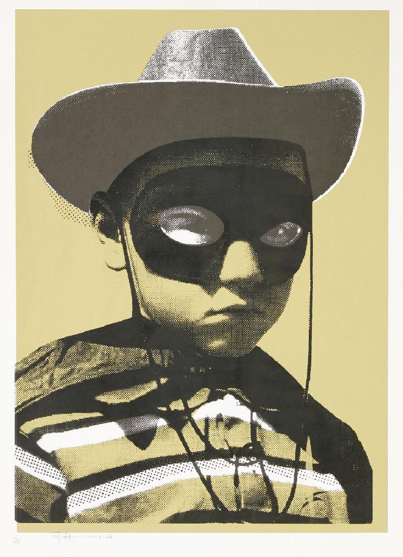 *Paul Insect (British: *Paul Insect (British, b.1971)THE KID (YELLOW)Screenprint in colours, 2006, signed and numbered 38/150 in pencil, published by Pictures On Walls, London, with their blindstamp, on wove paper with full