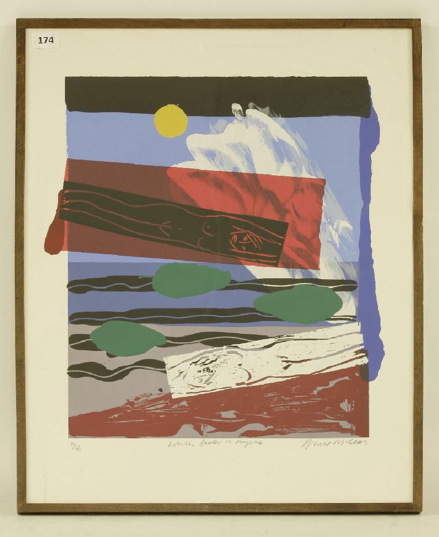 *Bruce McLean (British: *Bruce McLean (British, b.1944)LOBSTER FACTOR 10 DAYS 1-14Screenprint in colours, 1988-89, signed, titled and numbered 14/75 in pencil, on wove paper, with full marginssheet 118.9 x 91.4cm, framed*Art