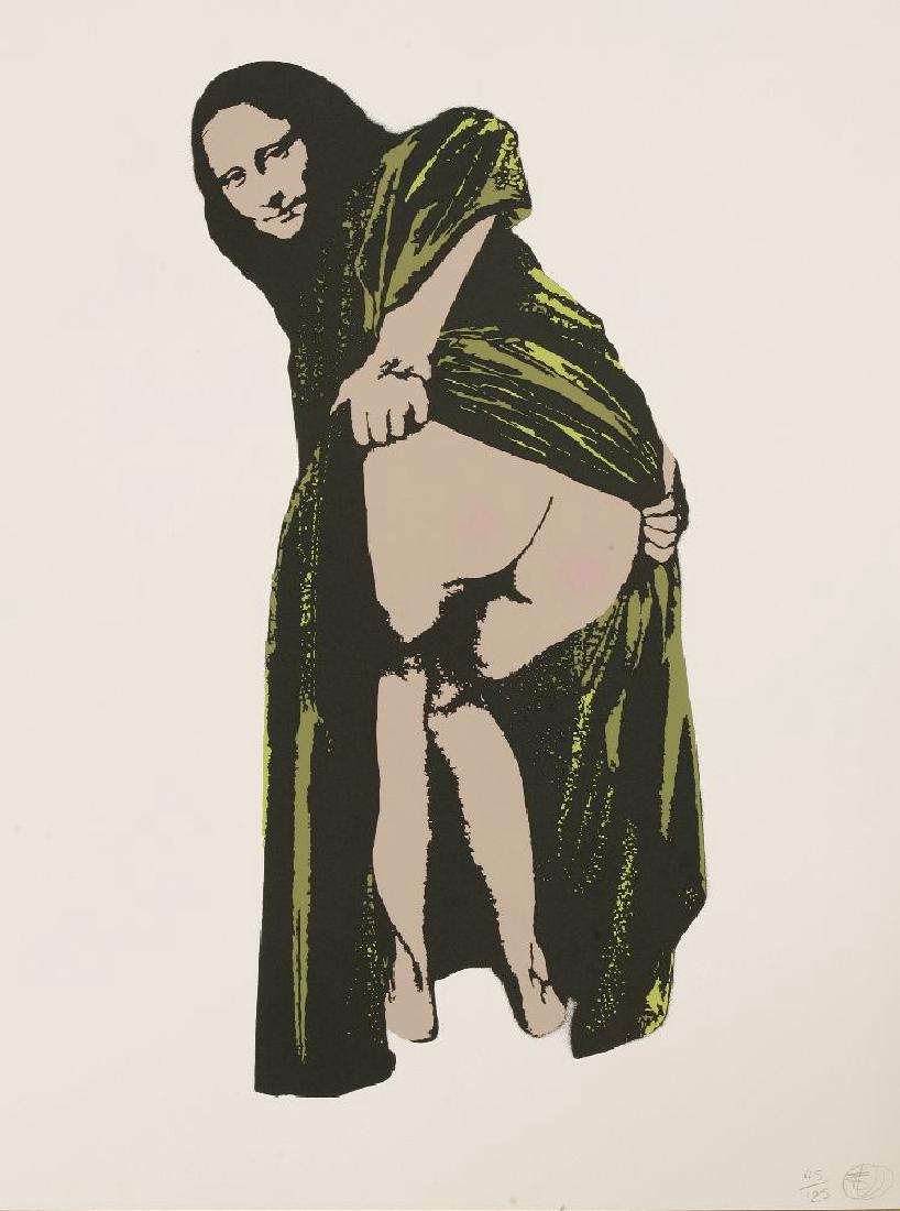 *Nick Walker (British: *Nick Walker (British, b.1969)MONA LISAScreenprint in colours, 2006, signed and numbered 45/125 in pencil, on Somerset wove paper, with full marginssheet 74.5 x 55.5cm, unframed*Artist's Resale Right