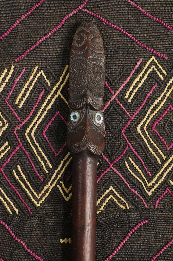 A Maori taiaha staff, (1 of 6)